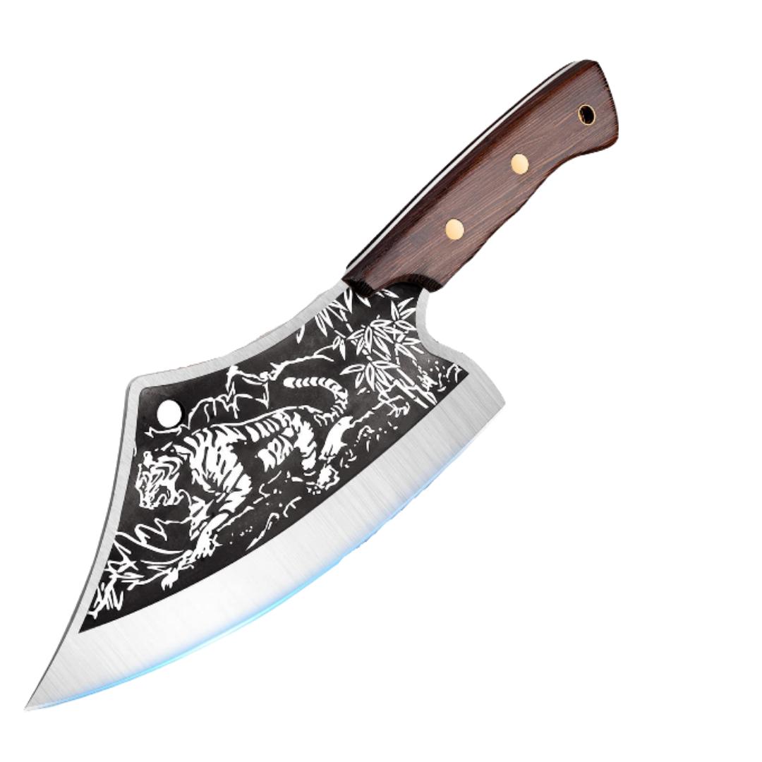 Timber Wolf Executive Cleaver Butcher Knife Damascus