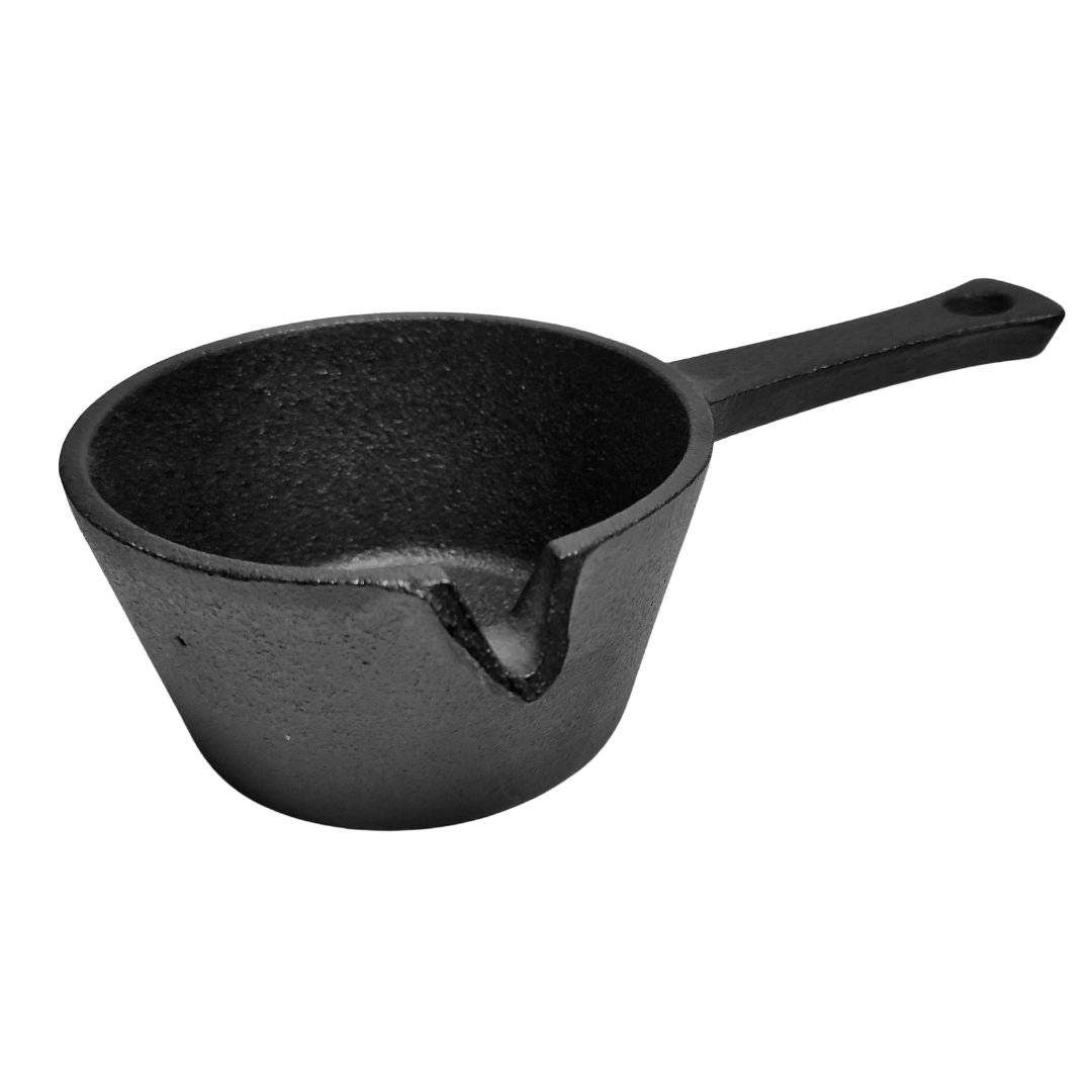 Cast Iron Sauce Pot & Basting Brush — The Kitchen by Vangura