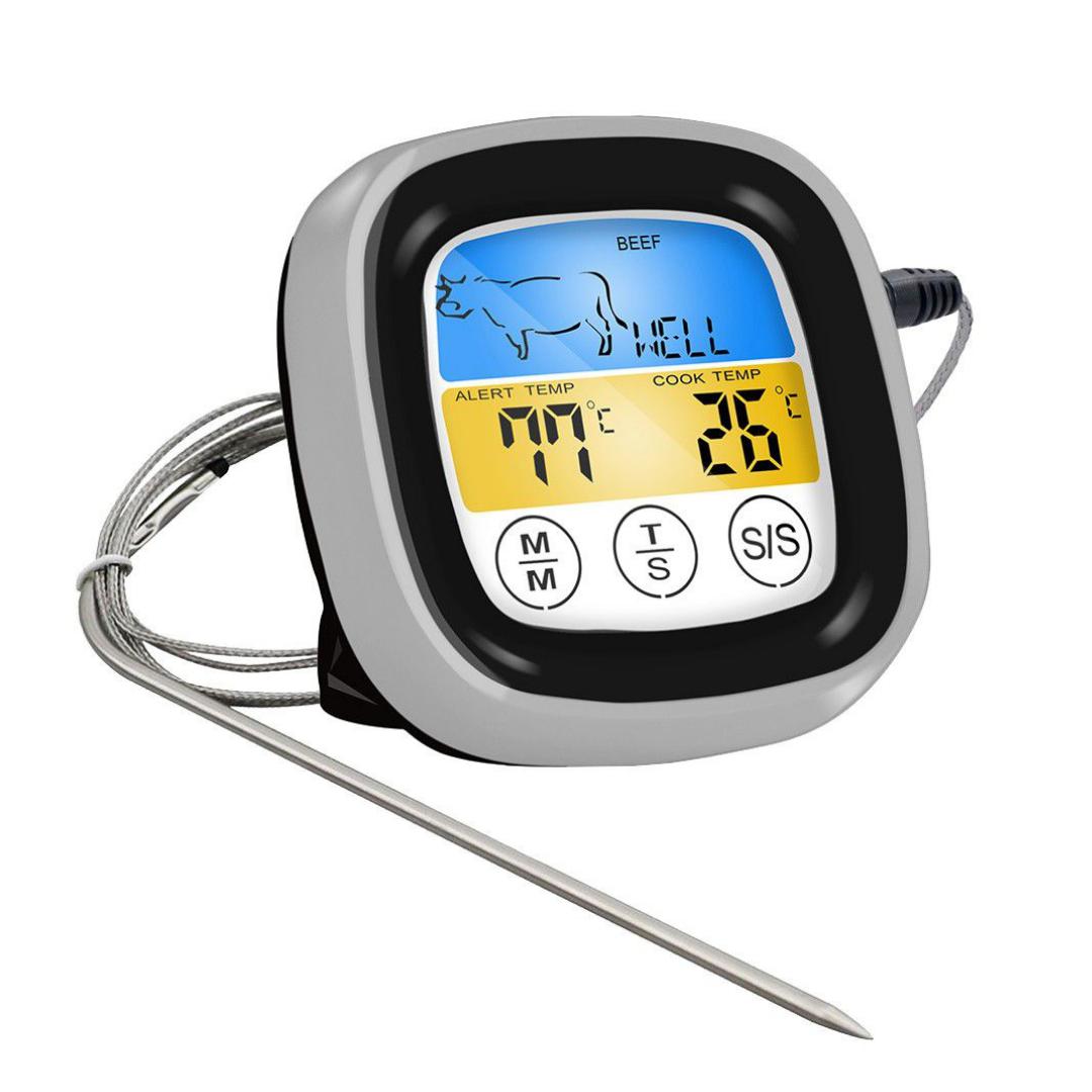 Digital Meat Thermometer & Timer with Pager