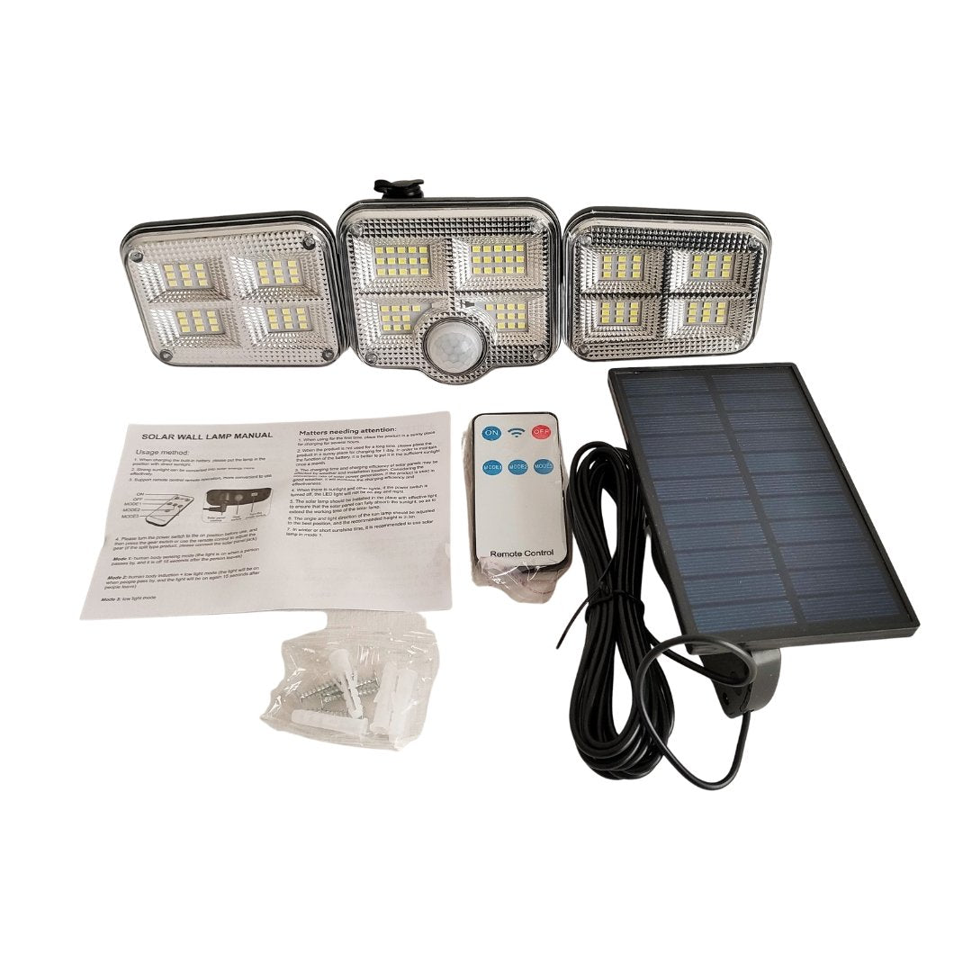 Solar panel store sensor light