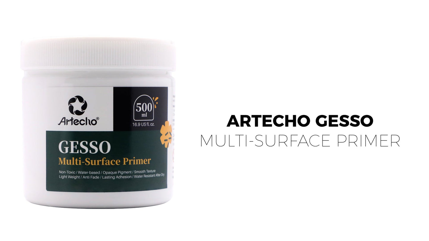 Artecho Gesso Multi - Surface Primer for Acrylic and Oil Painting - 500ml - Lifespace