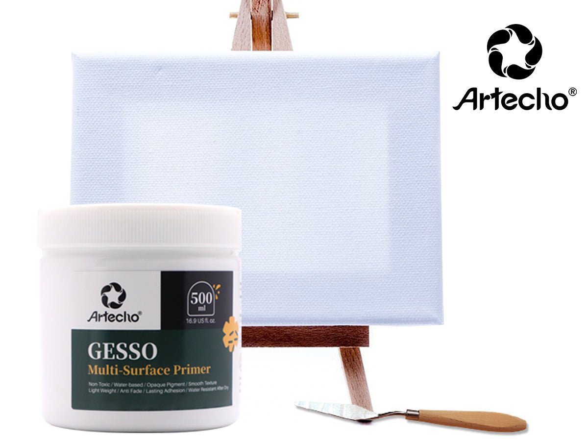 Artecho Gesso Multi - Surface Primer for Acrylic and Oil Painting - 500ml - Lifespace