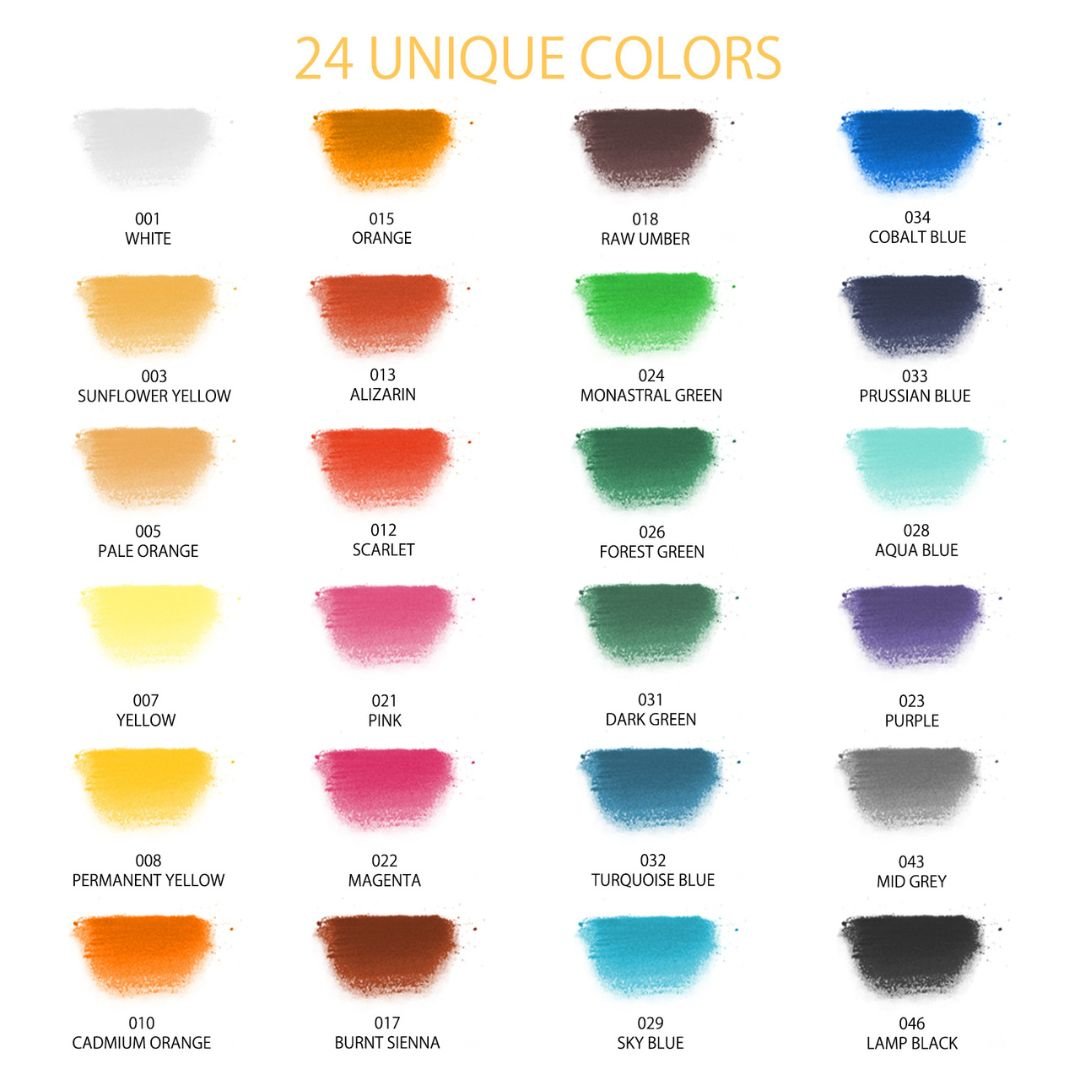 Artecho Soft Pastel 24 colours Professional Range - Lifespace