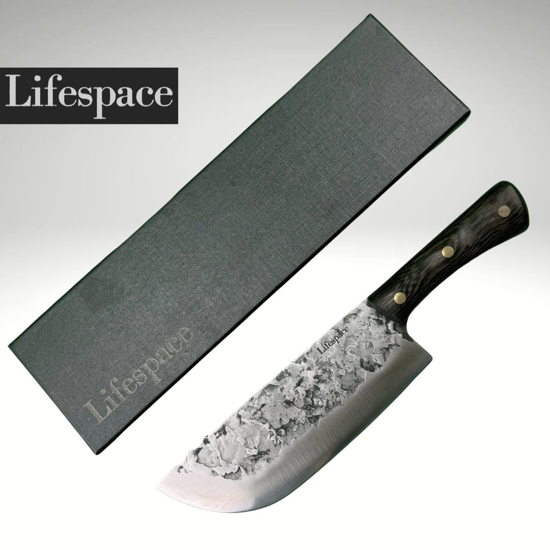 Lifespace 7,5" Hammer Forged Chef Cleaver - Lifespace