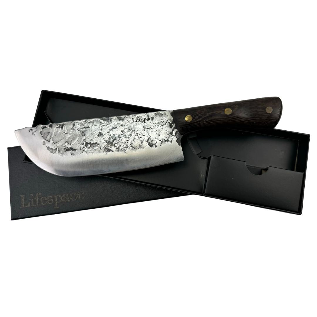 Lifespace 7,5" Hammer Forged Chef Cleaver - Lifespace