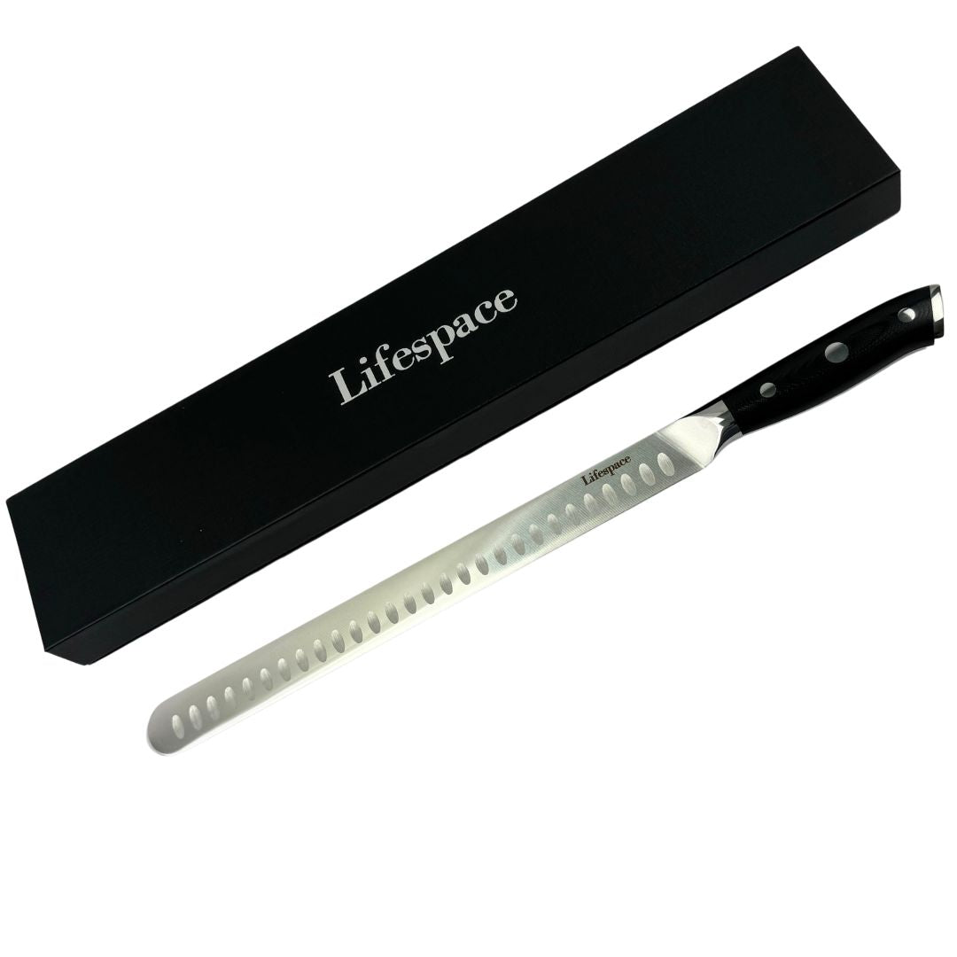 Lifespace BBQ Ham & Brisket Carving Knife - 300mm Stainless Steel Blade - Lifespace