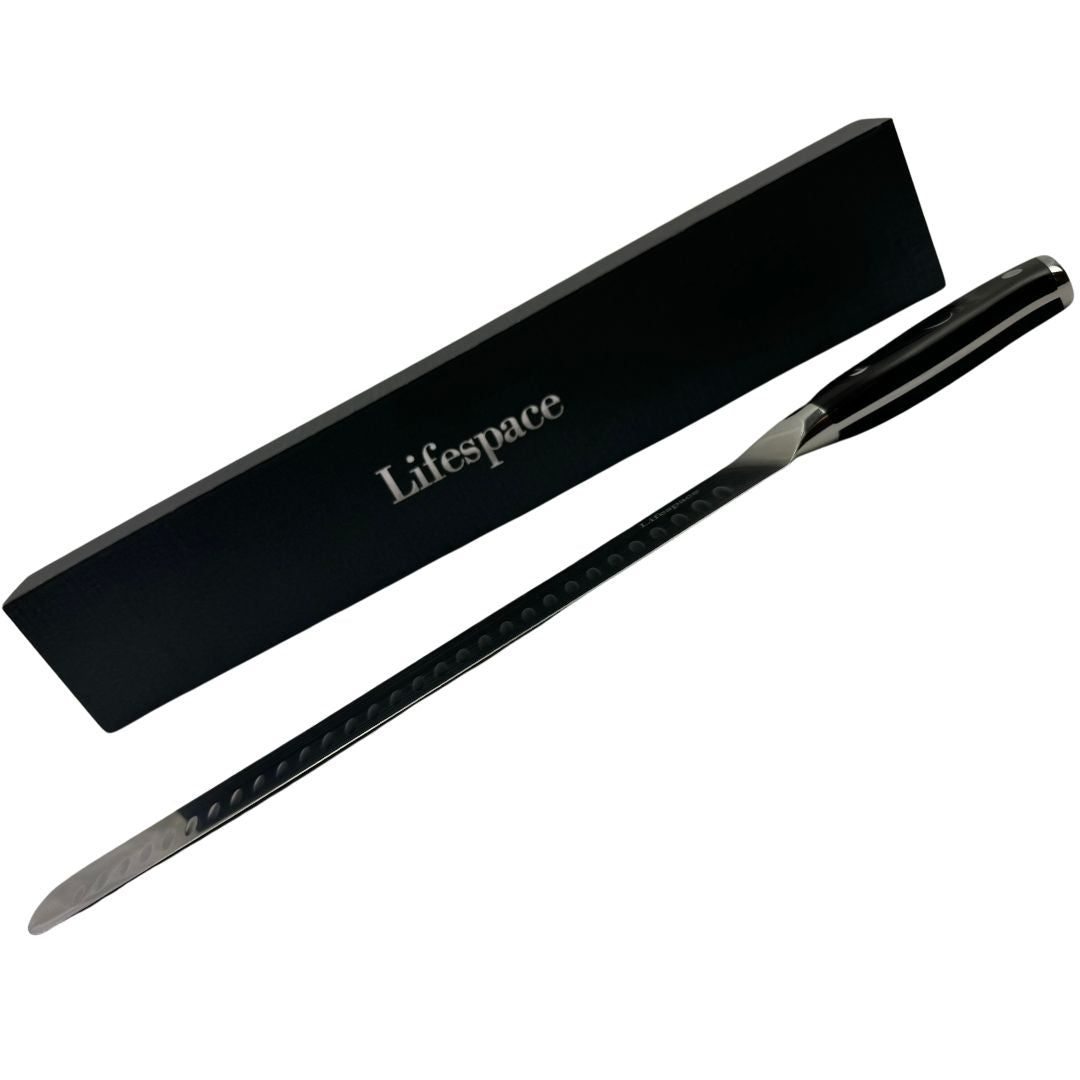 Lifespace BBQ Ham & Brisket Carving Knife - 300mm Stainless Steel Blade - Lifespace