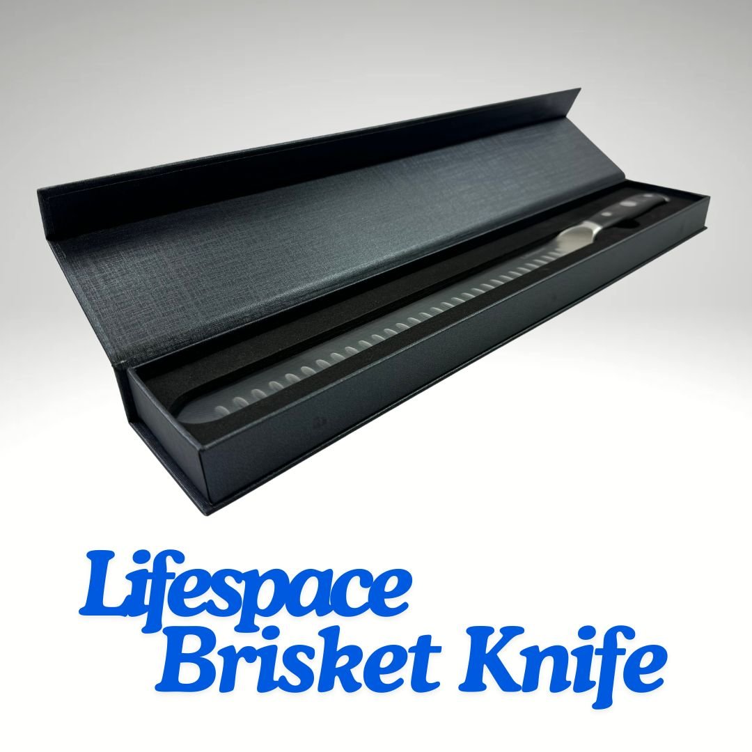 Lifespace BBQ Ham & Brisket Carving Knife - 300mm Stainless Steel Blade - Lifespace