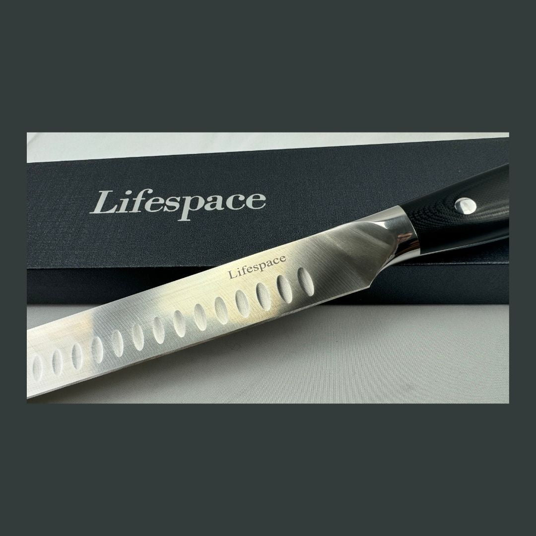 Lifespace BBQ Ham & Brisket Carving Knife - 300mm Stainless Steel Blade - Lifespace