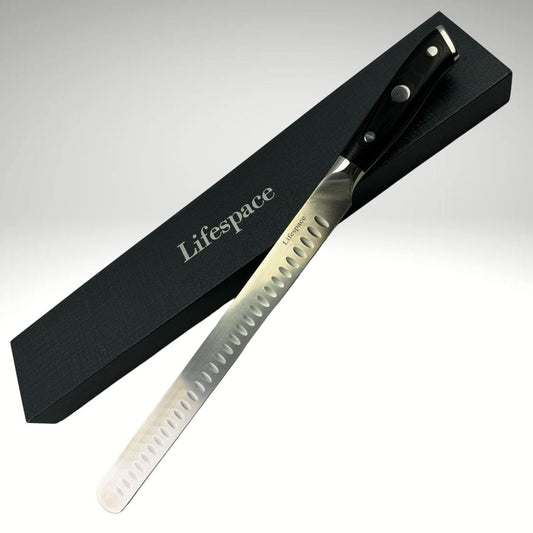 Lifespace BBQ Ham & Brisket Carving Knife - 300mm Stainless Steel Blade - Lifespace