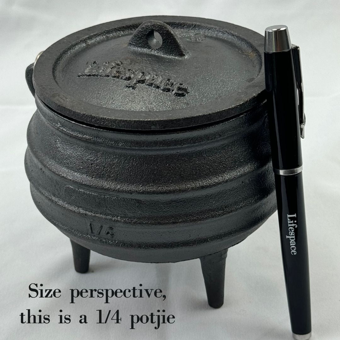 Lifespace Cast Iron No 1/4 Potjie Pot - Lifespace