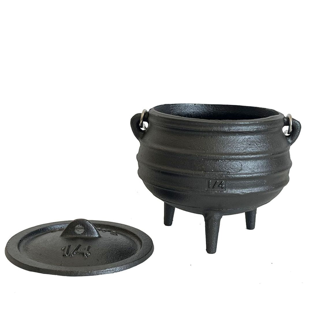 Lifespace Cast Iron No 1/4 Potjie Pot (2 - Pack) - Lifespace