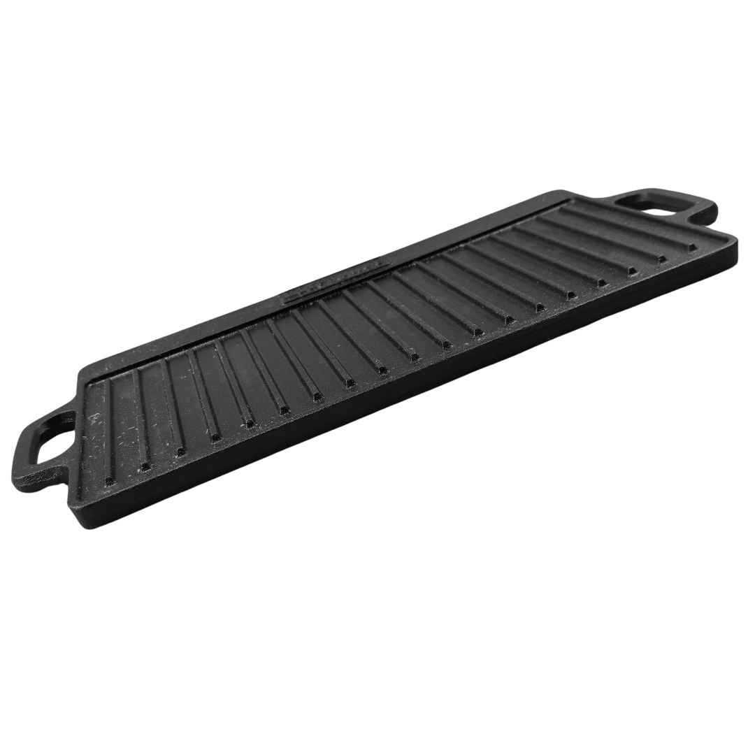 Lifespace Cast Iron Reversible Griddle Plate Pan - Lifespace