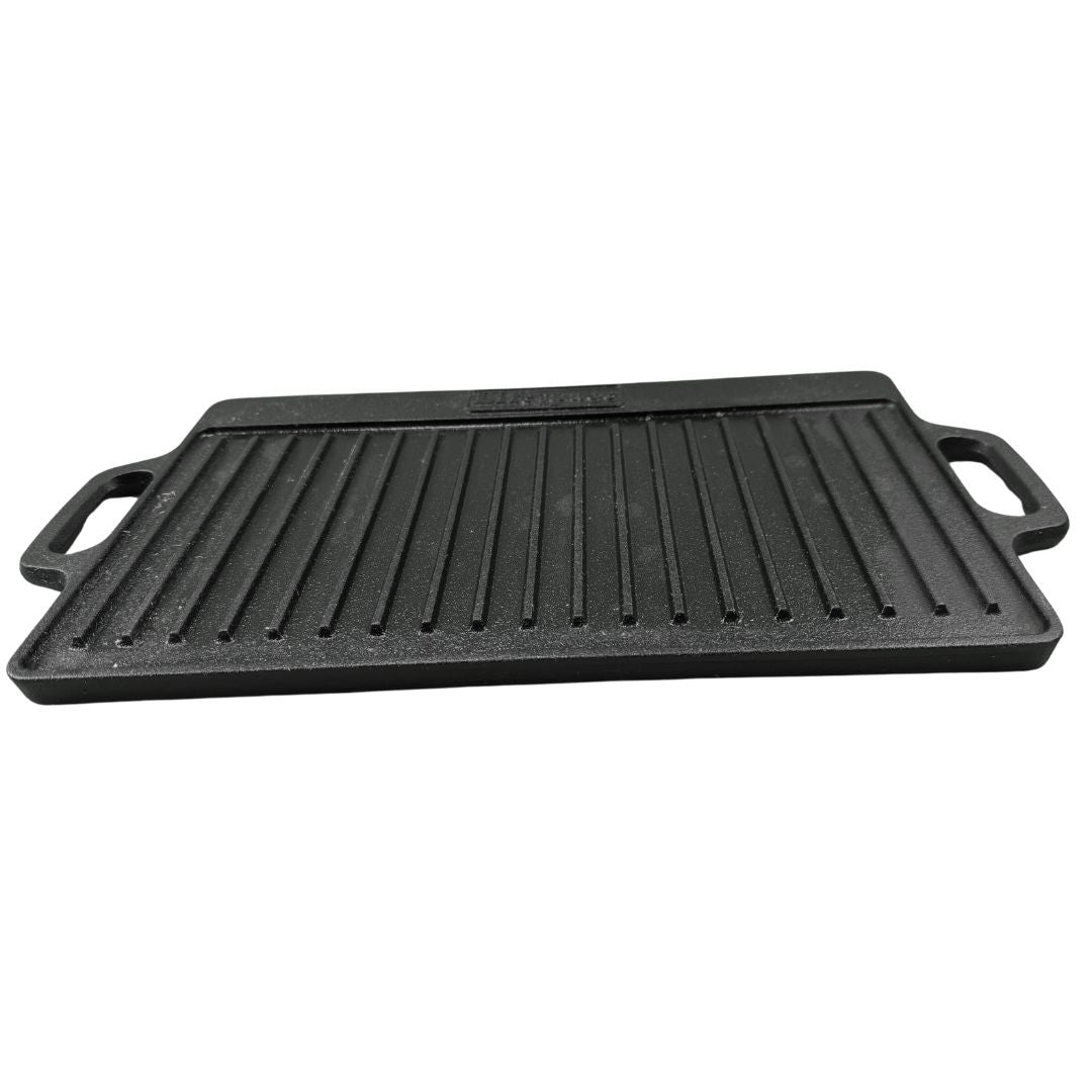 Lifespace Cast Iron Reversible Griddle Plate Pan - Lifespace