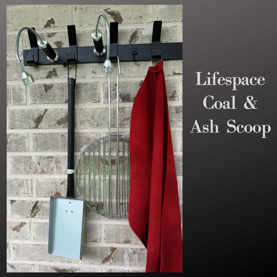 Lifespace Coal or Ash Scoop with Black Handle - Lifespace