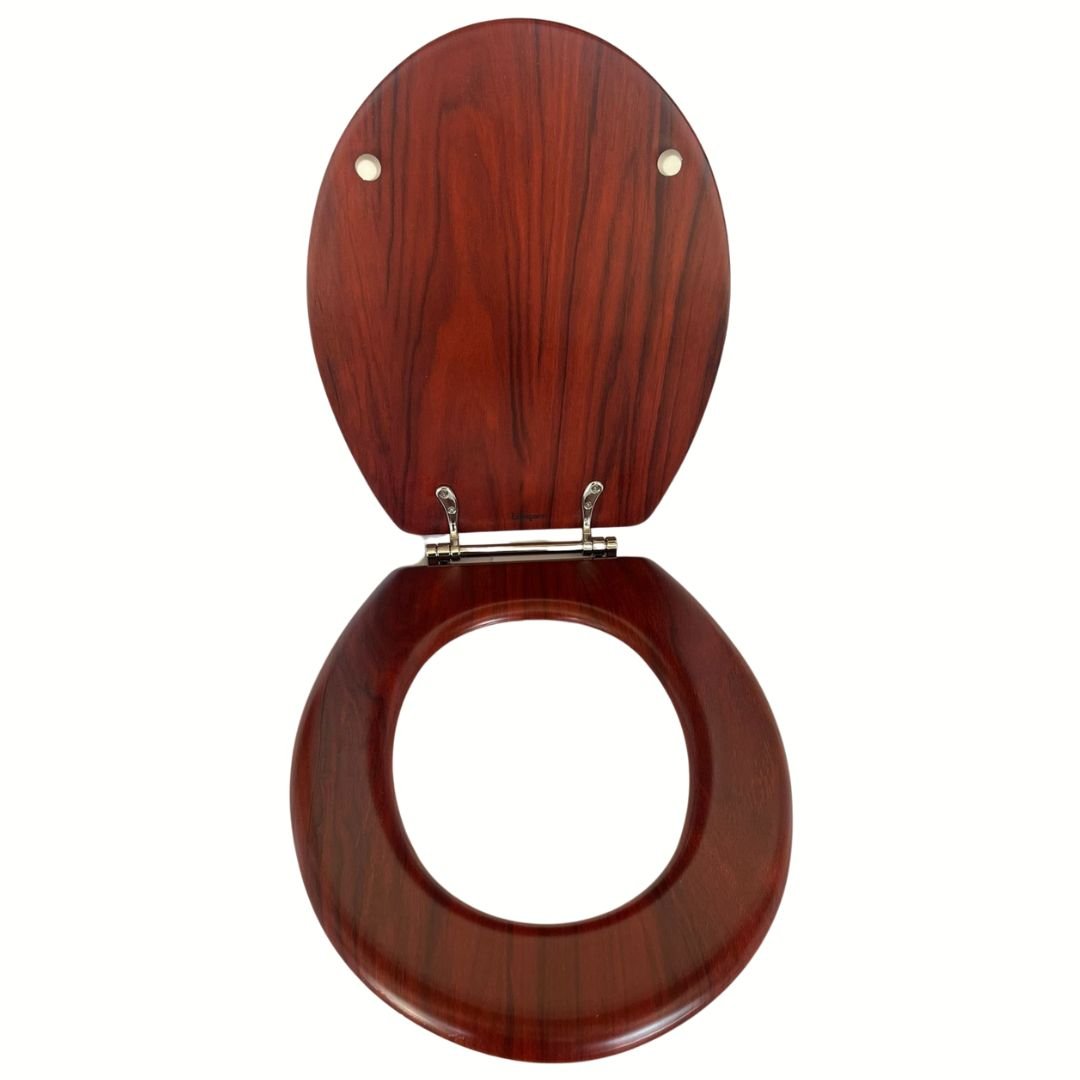 Lifespace Leading Design Premium Wood Toilet Seat - Mahogany - Lifespace