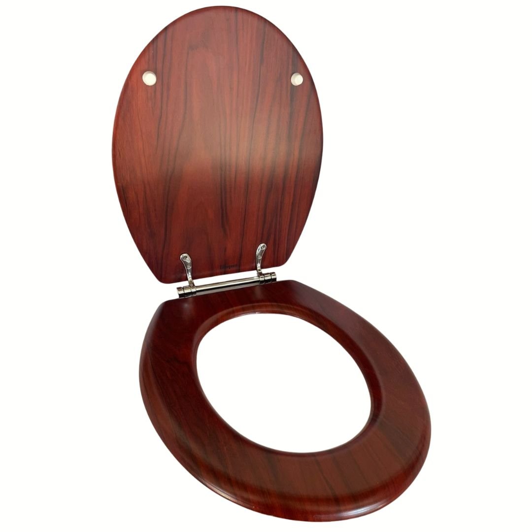 Lifespace Leading Design Premium Wood Toilet Seat - Mahogany - Lifespace