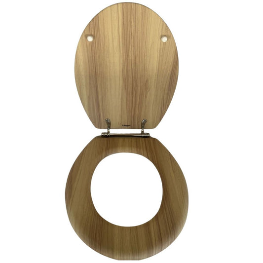 Lifespace Leading Design Premium Wood Toilet Seat - Oak - Lifespace