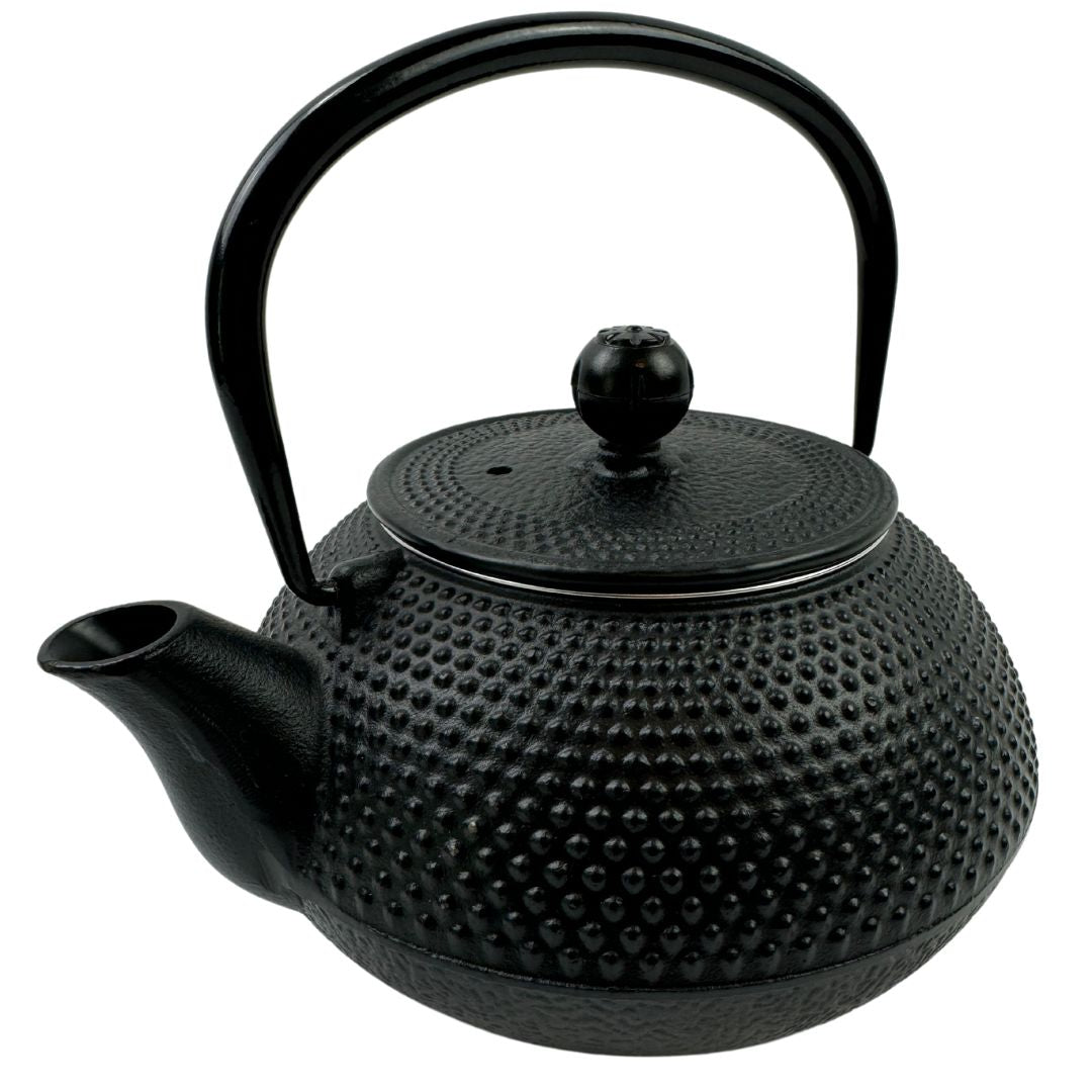 Lifespace Luxury Black Cast Iron 600ml Tea Infuser Teapot - Lifespace