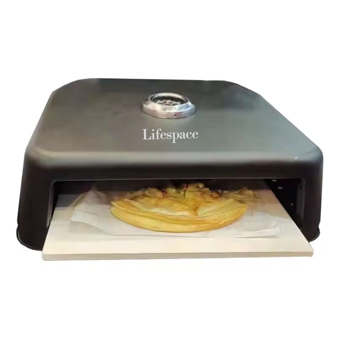 Lifespace Premium Matt Black Charcoal Pizza Oven - Lifespace