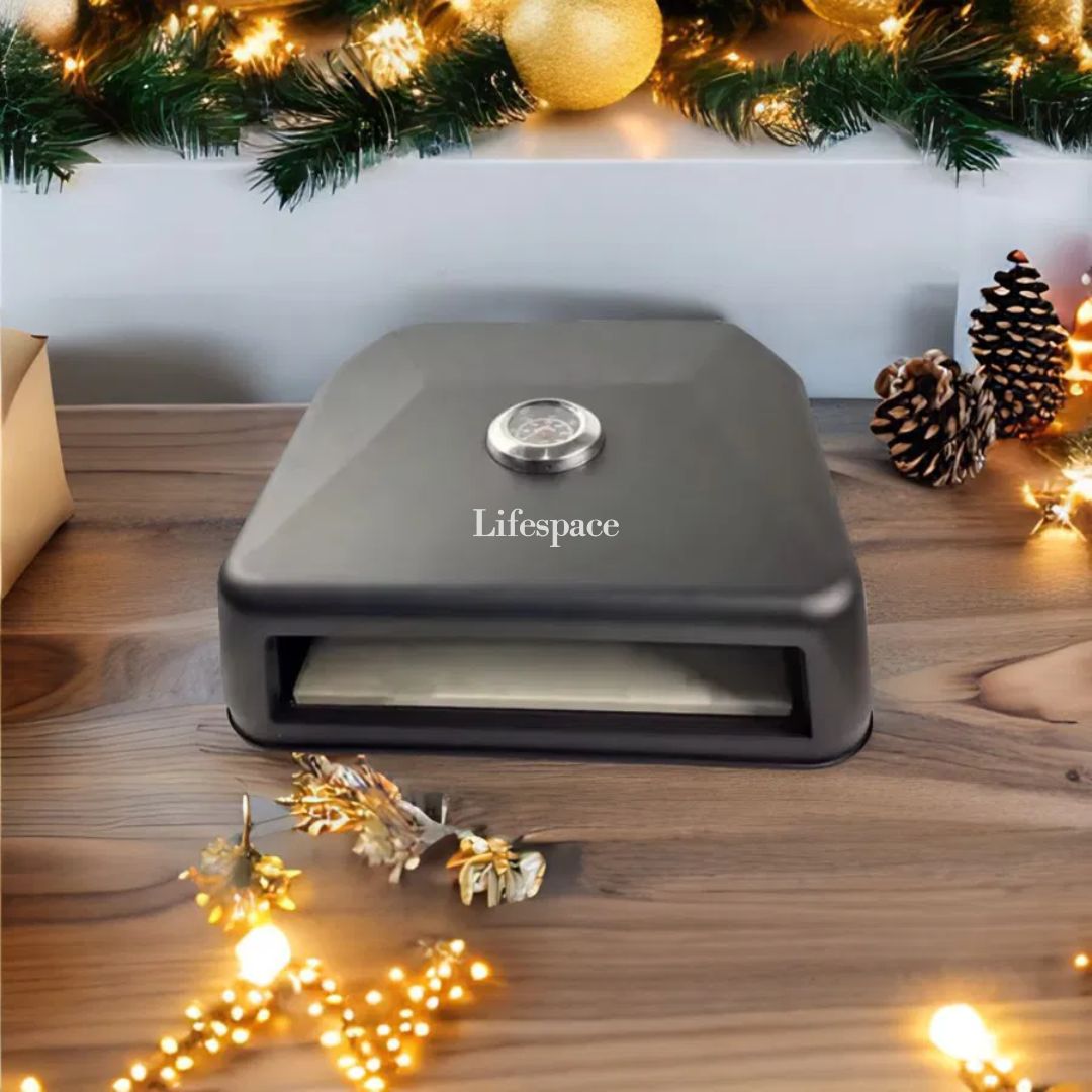 Lifespace Premium Matt Black Charcoal Pizza Oven - Lifespace