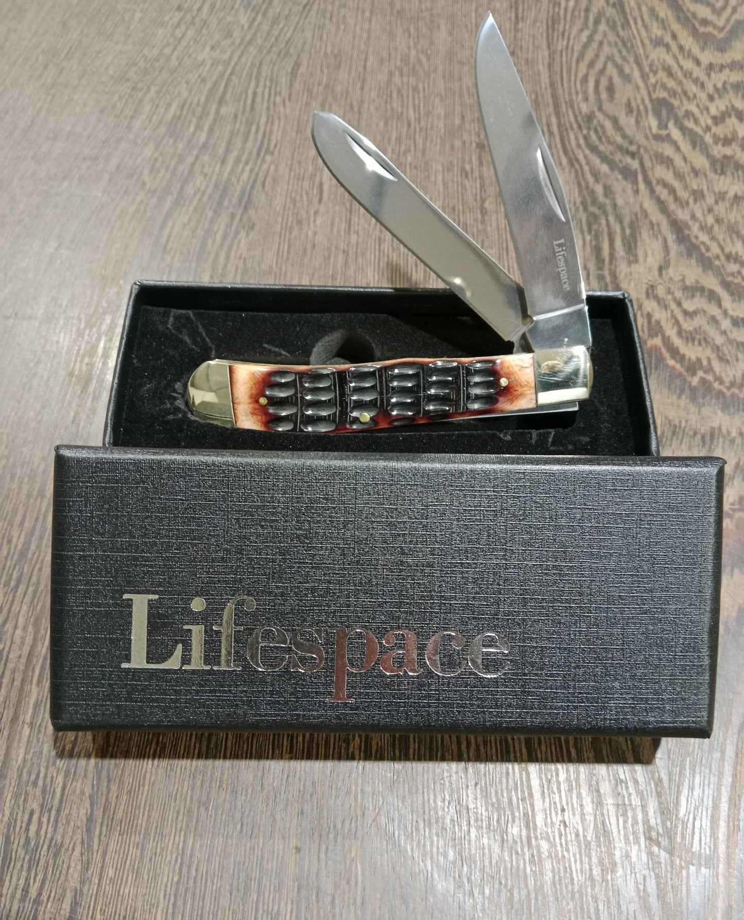 Lifespace Premium 'Trapper' 2 - blade Pocket Knife with SS Blade & Bone Handle - Lifespace