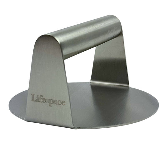 Lifespace Stainless Steel Smash Burger Braai Press - Lifespace