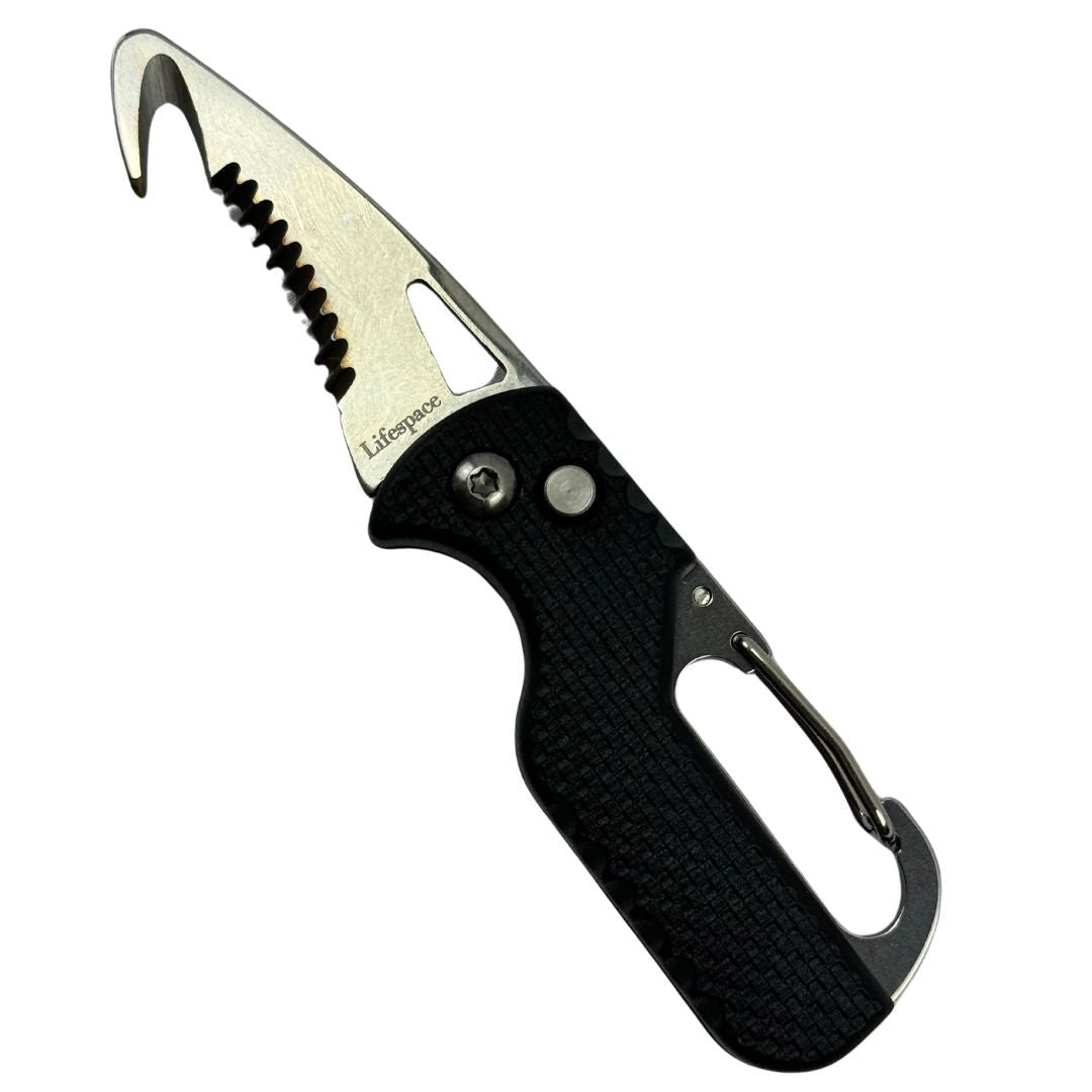 Lifespace Utility Keychain Knife / Seatbelt Cutter with Carabiner - Lifespace