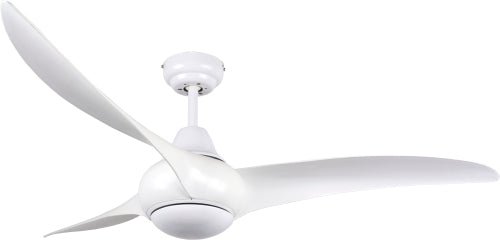 Ceiling Fan Steel, No Light 58W Copper Coil Motor 3 ABS Blades 52" (132CM) Remote Ccntrol - Lifespace