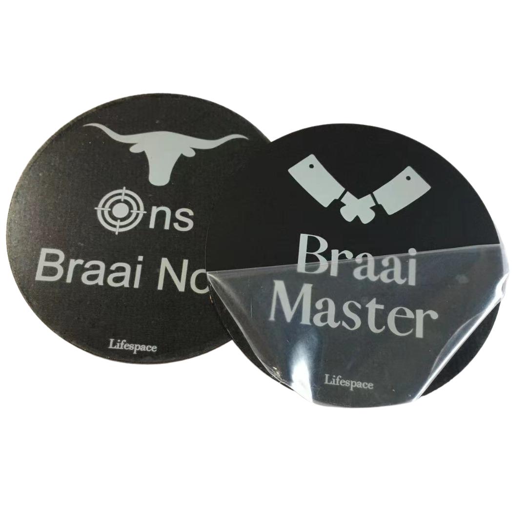 Lifespace "Braai Master" Drinks Coasters - Set of 6 - Lifespace