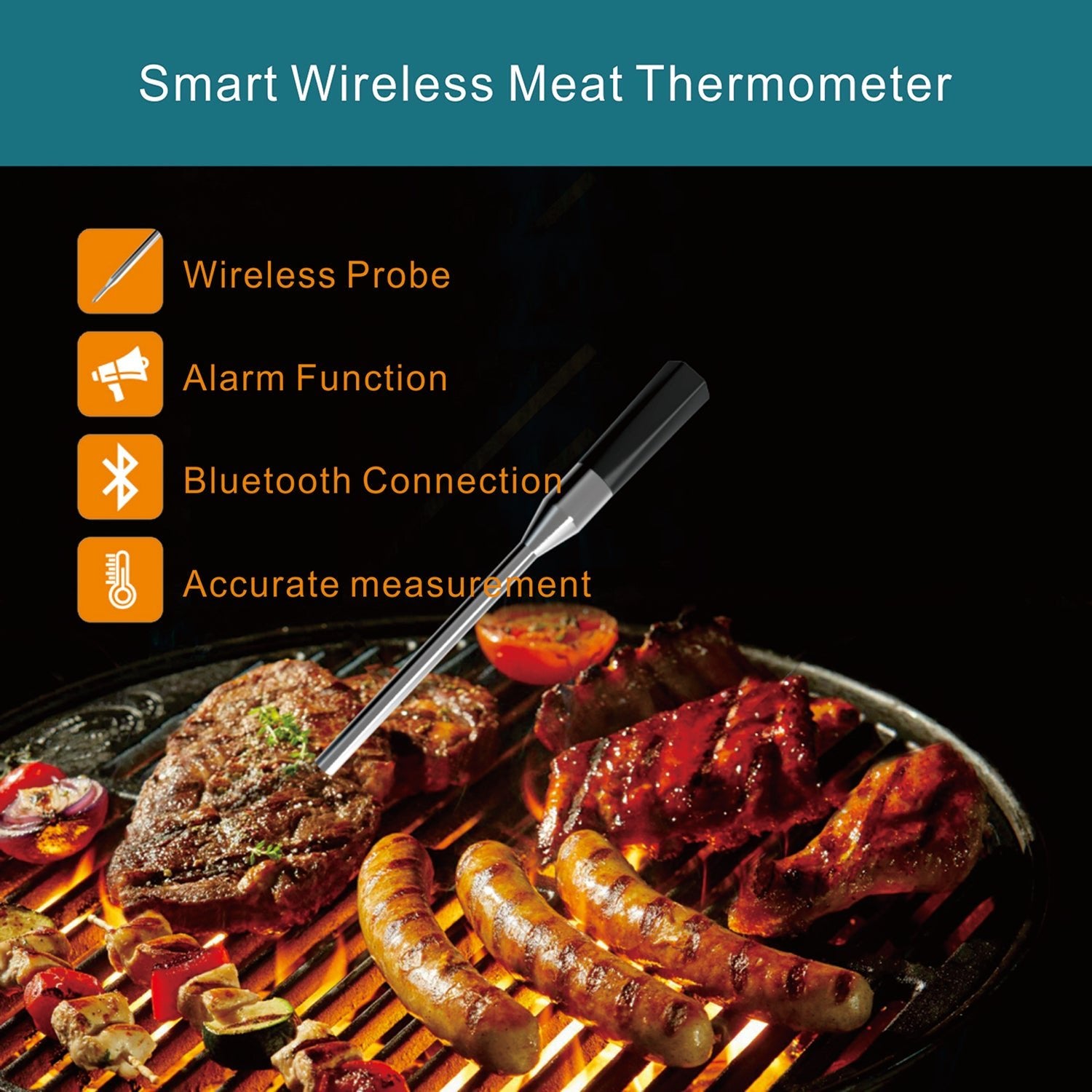 Bluetooth thermometer clearance probe