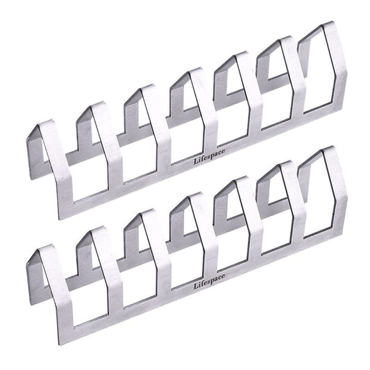 Lifespace Premium Stainless Steel Tjop / Chop Rack - 6 Slot (2 pack) - Lifespace