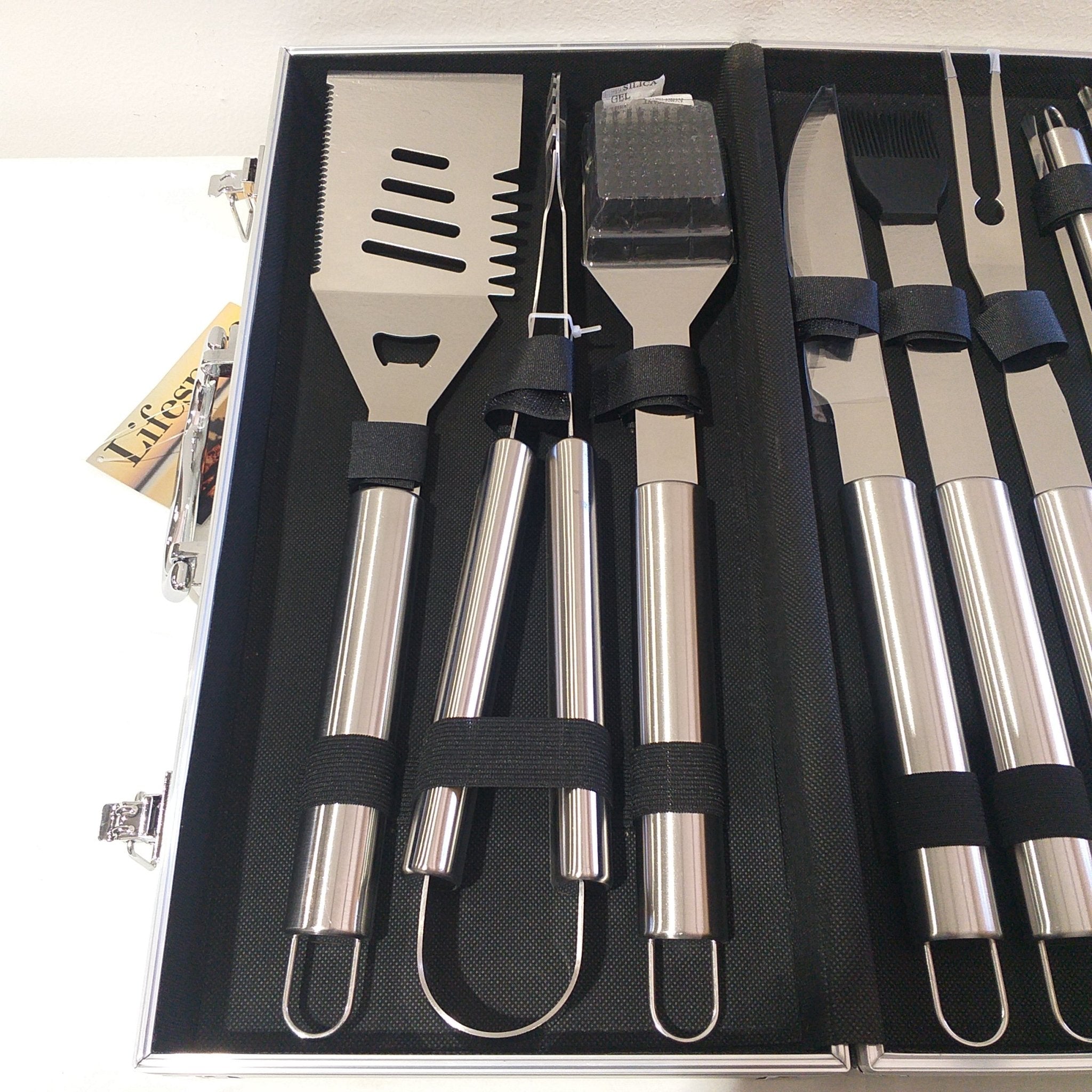 Lifespace Quality 11 Piece Braai BBQ Tool Kit Great Gift