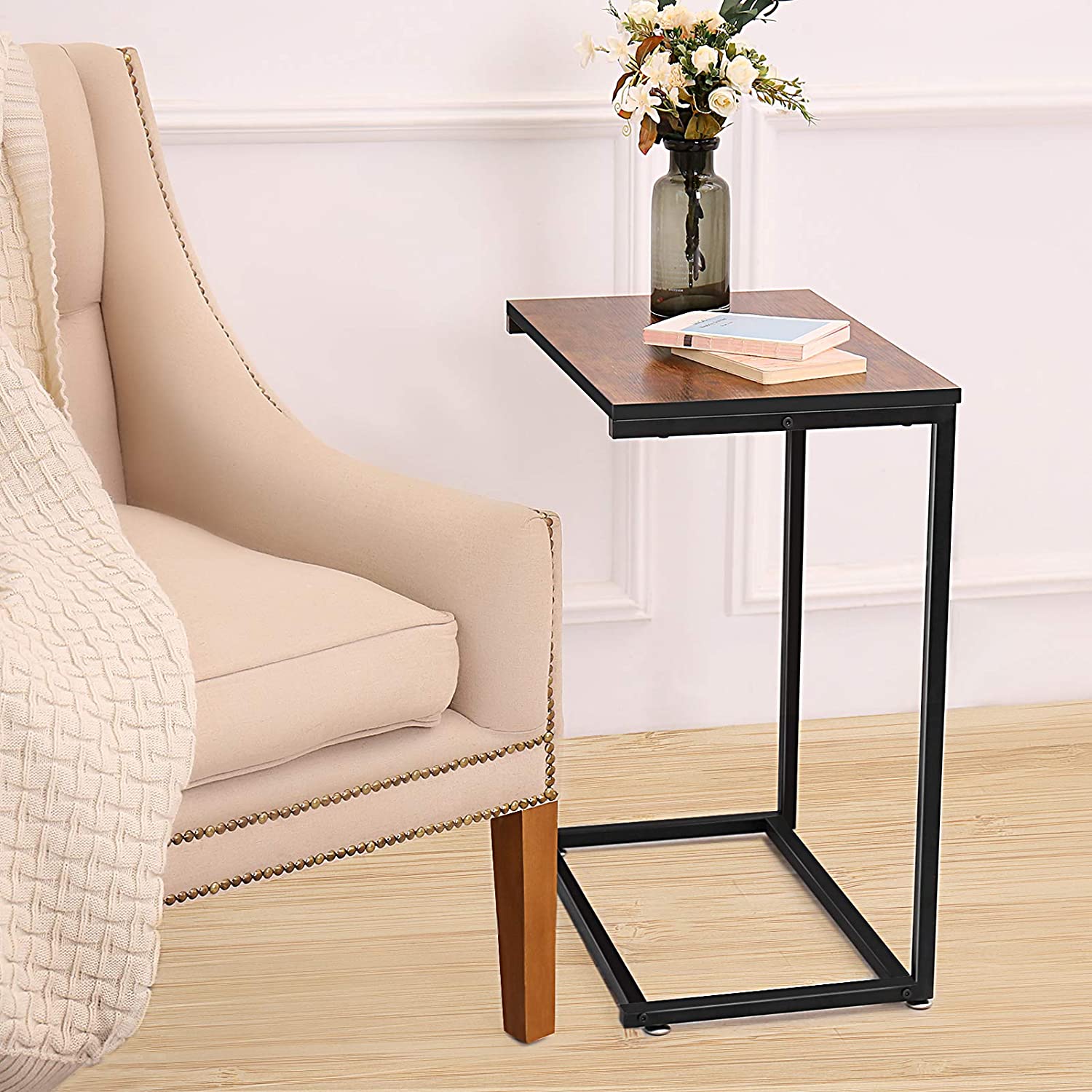 Sofa side table on sale c shaped