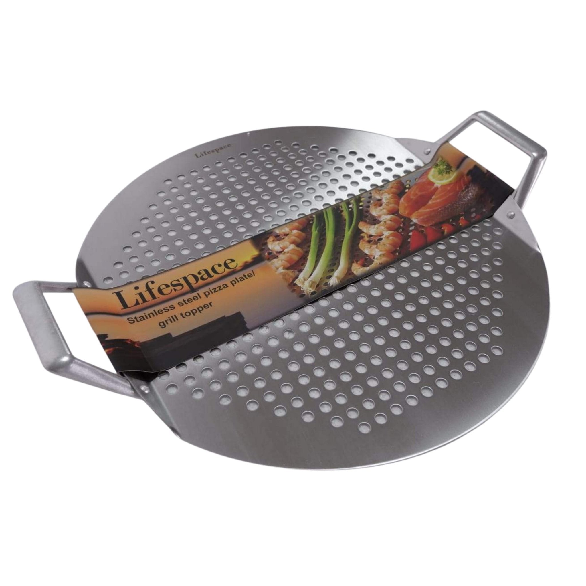 Pizza plate outlet for bbq